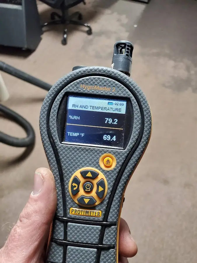 Moisture meter humidity assessment for Mold Remediation & Removal in San Diego Country Estates